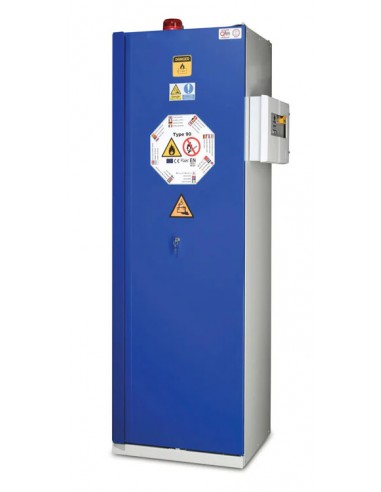 Safety cabinet for lithium batteries with FPC LITHIUMSAFE CHEMISAFE system